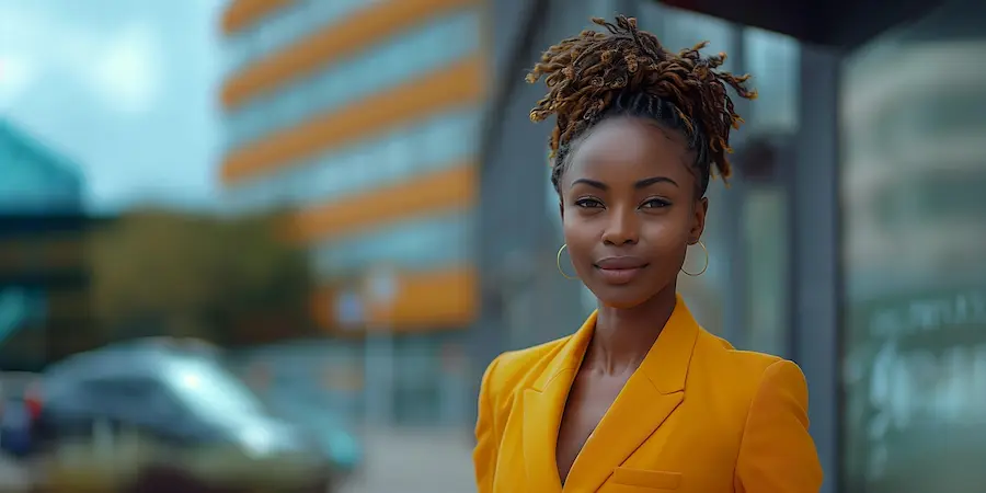 Mulher de amarelo - Liquidação do Will Bank